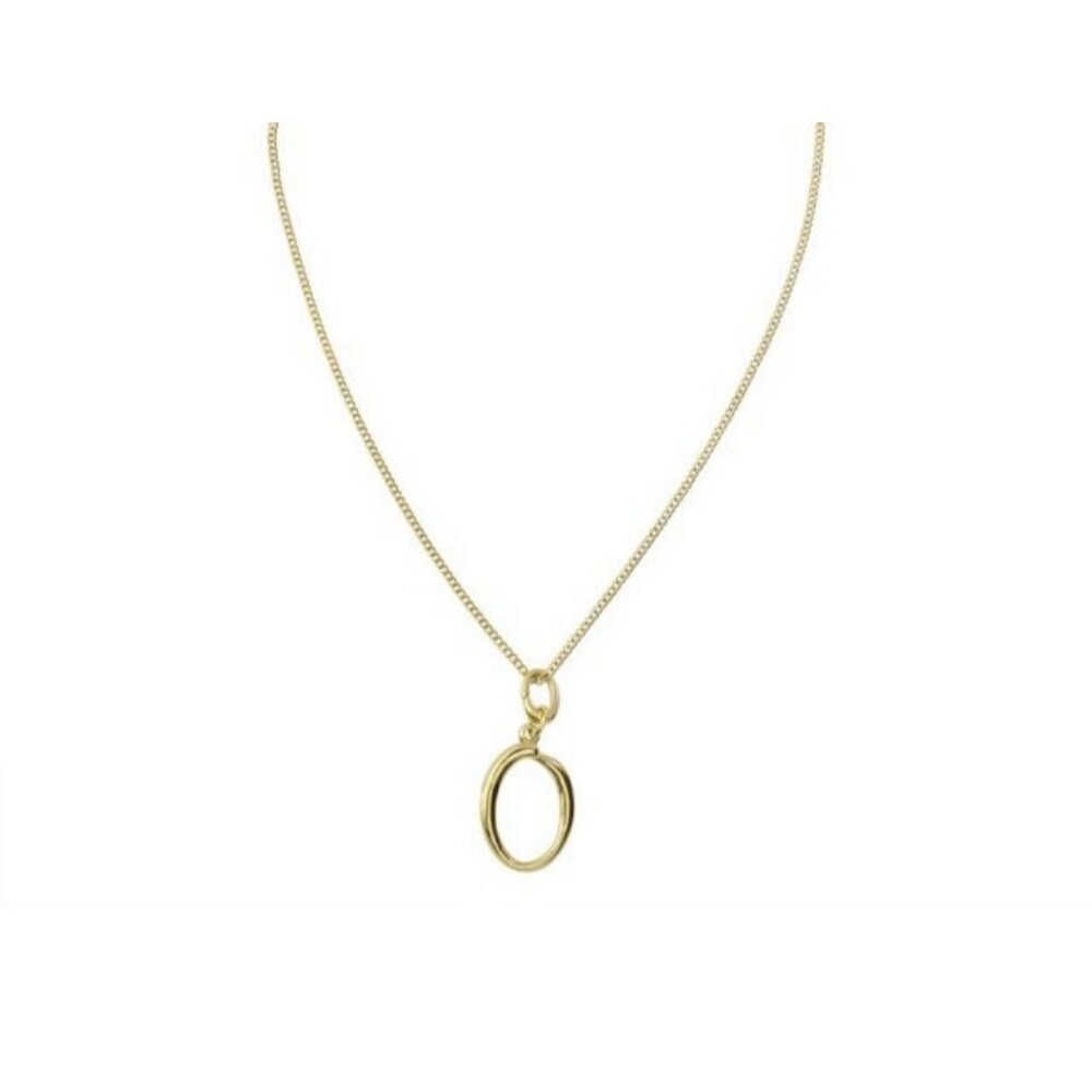 MAYAMAR Invicta Woman’s O Necklace Gold Tone Over Brass 18 inch - Picture 1 of 2